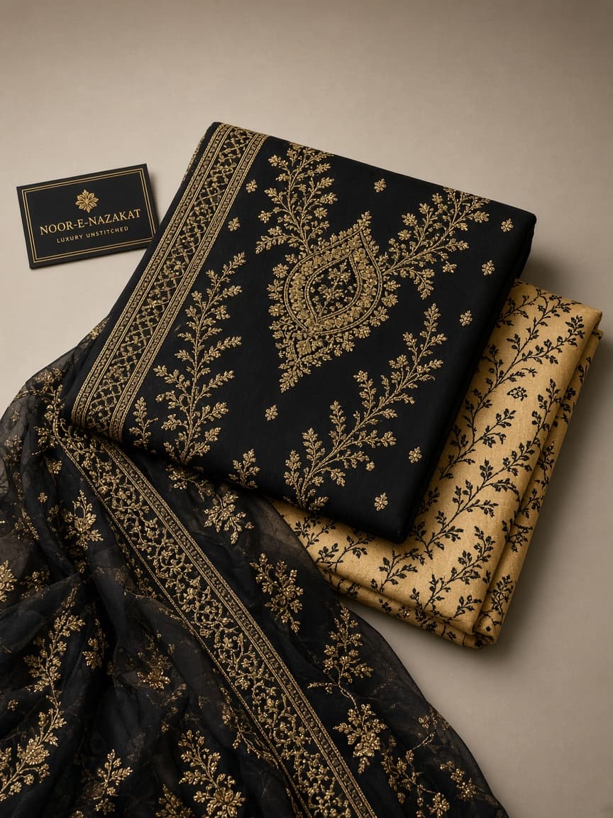 Black Gold Unstitched Suit